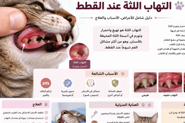 التهاب اللثة عند القطط الصغيرة والكبيرة الأسباب وأعراض المرض وطرق العلاج الفعالة